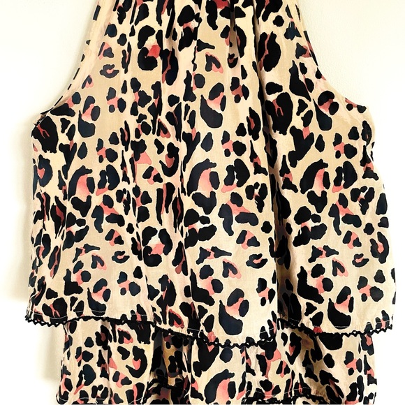 Urban Outfitters Kendal Leopard Print Tiered Romper Size M EUC - Picture 11 of 12